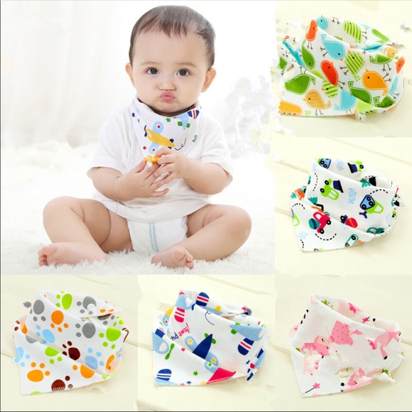 4 for $10 Baby bandana bibs - Picture 1 of 5